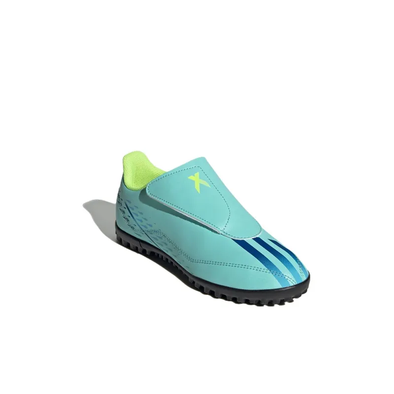Adidas X Speedportal .4 H/L TF Firm Artificial Grass Low Top Kids' Soccer Shoes Ocean Blue Kids'-2