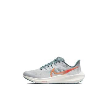Nike Air Zoom Pegasus 39 Slip Resistant Cushioning Wear Resistant Low Top Running Shoes Gray Green Kids'