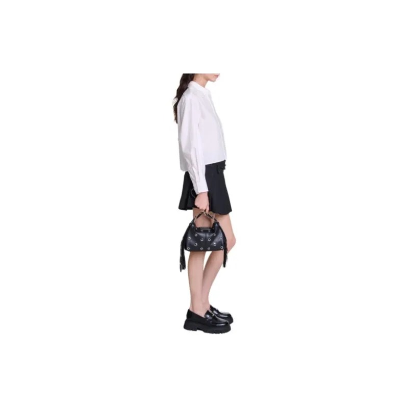 Maje Pleated Mini Skirt-3