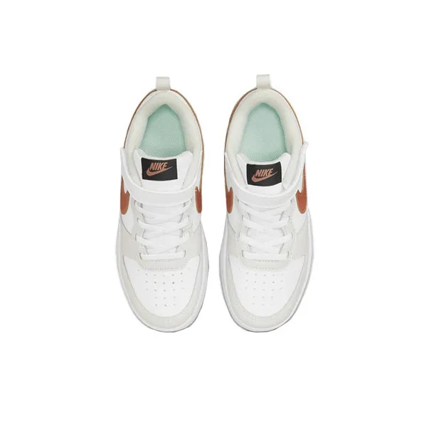 Nike Court Borough Low 2 White Metallic Bronze PS-3