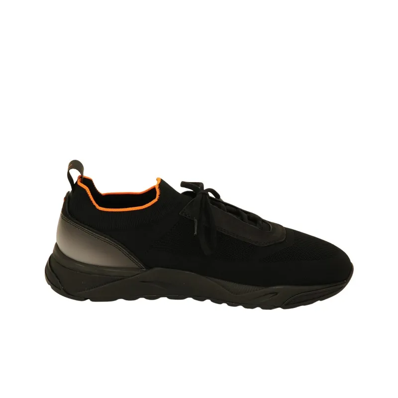 Santoni Low Top Casual Shoes Men's Black-1