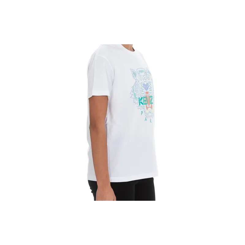 KENZO Tiger Print Short sleeved T shirt-3