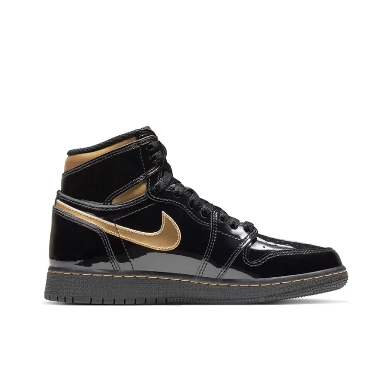 Air Jordan 1 Retro High OG Black Metallic Gold GS-1