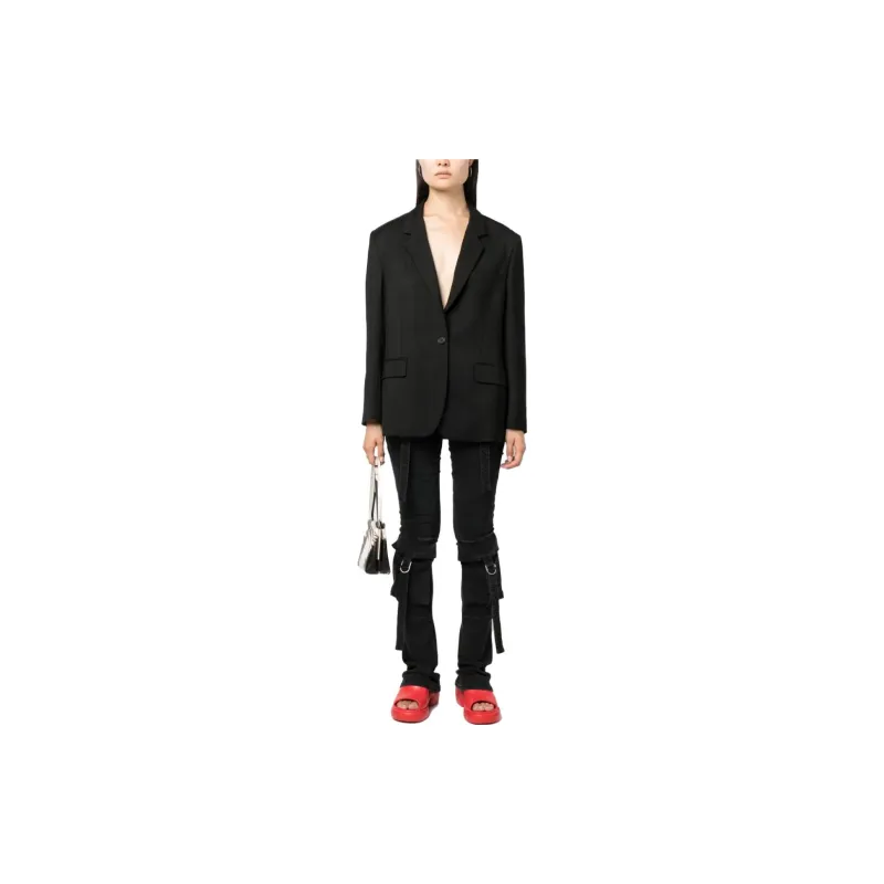 MSGM Notched lapels Single breasted Blazer-1