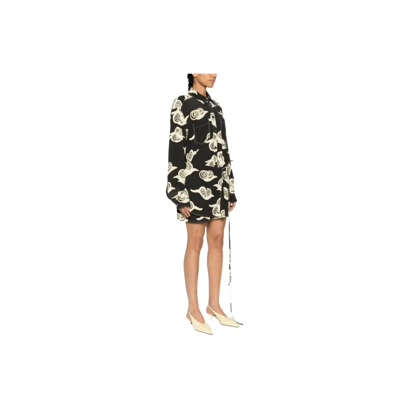 NANUSHKA Cloud printed Mini Dress-1