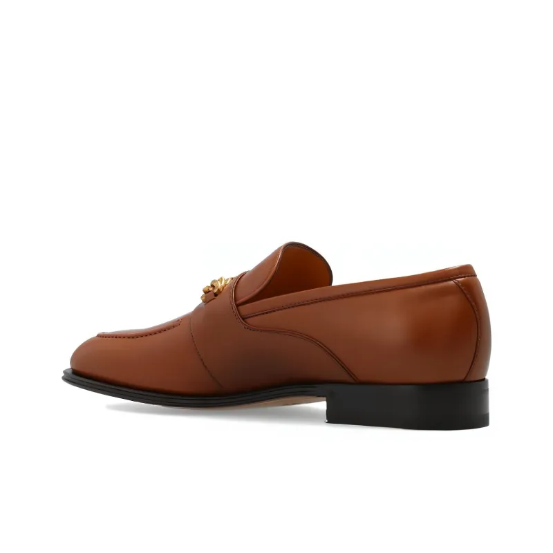 GUCCI Loafer 'Interlocking G Chain Brown'-4
