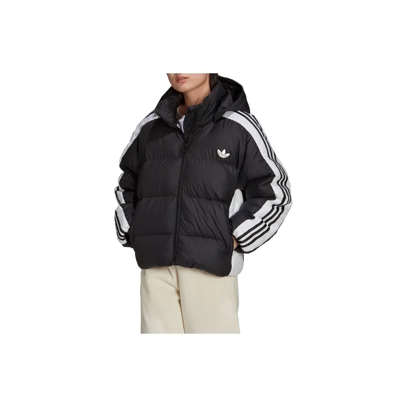 Adidas Originals Clover Series Outfit Down Jacket Winter Women's Black-1