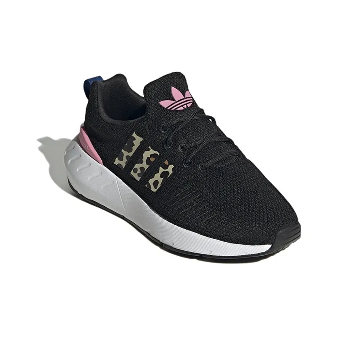 Adidas Swift Run 22 J 'Black Pink Bliss Leopard'-2