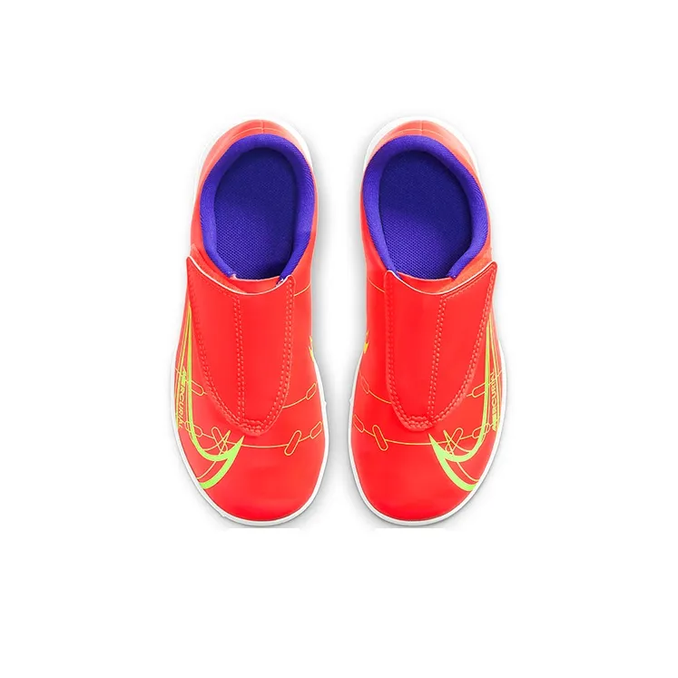 Nike Mercurial Vapor 14 Assassin 14 Club PS V Low-Top Kids' Soccer Shoes Orange Red Children Aged 3-7 Years Old-3