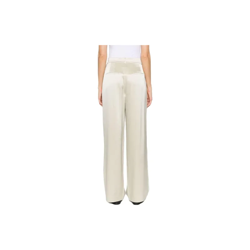 NANUSHKA Lynda Straight leg Satin Trousers-1
