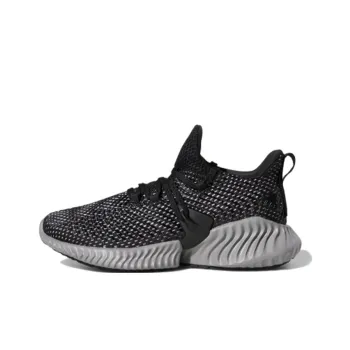 Adidas Alphabounce Instinct J Low Top Kids' Running Shoes Black White Teenagers