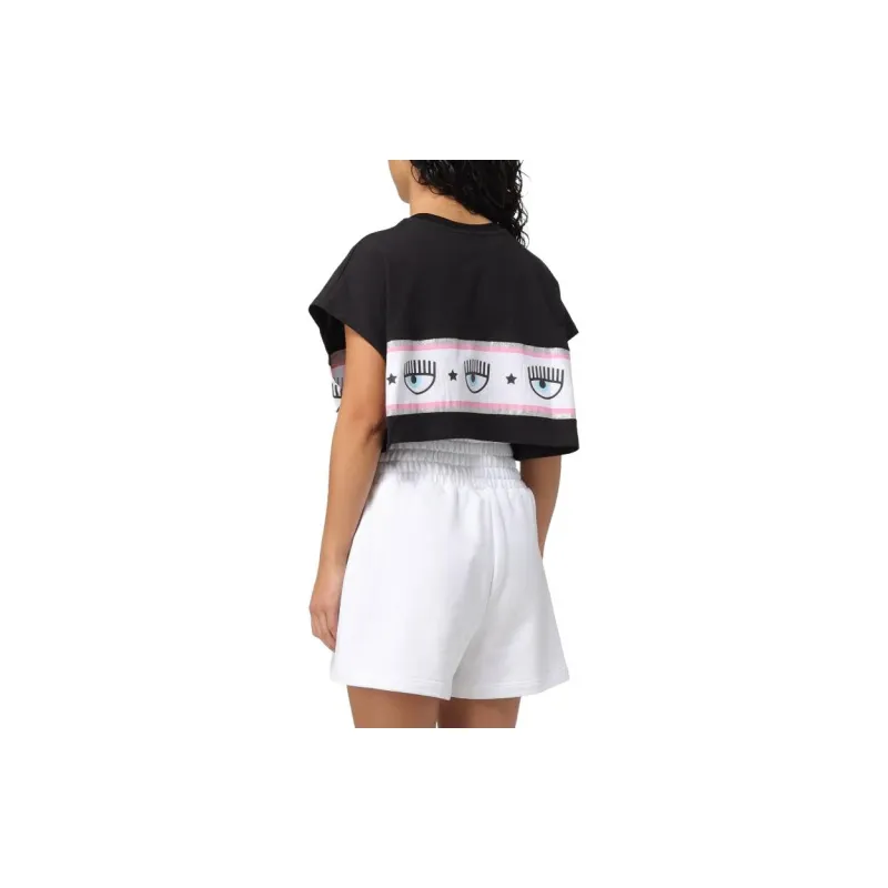 CHIARA FERRAGNI Maxi Logo Mania Crewneck T-Shirt-4