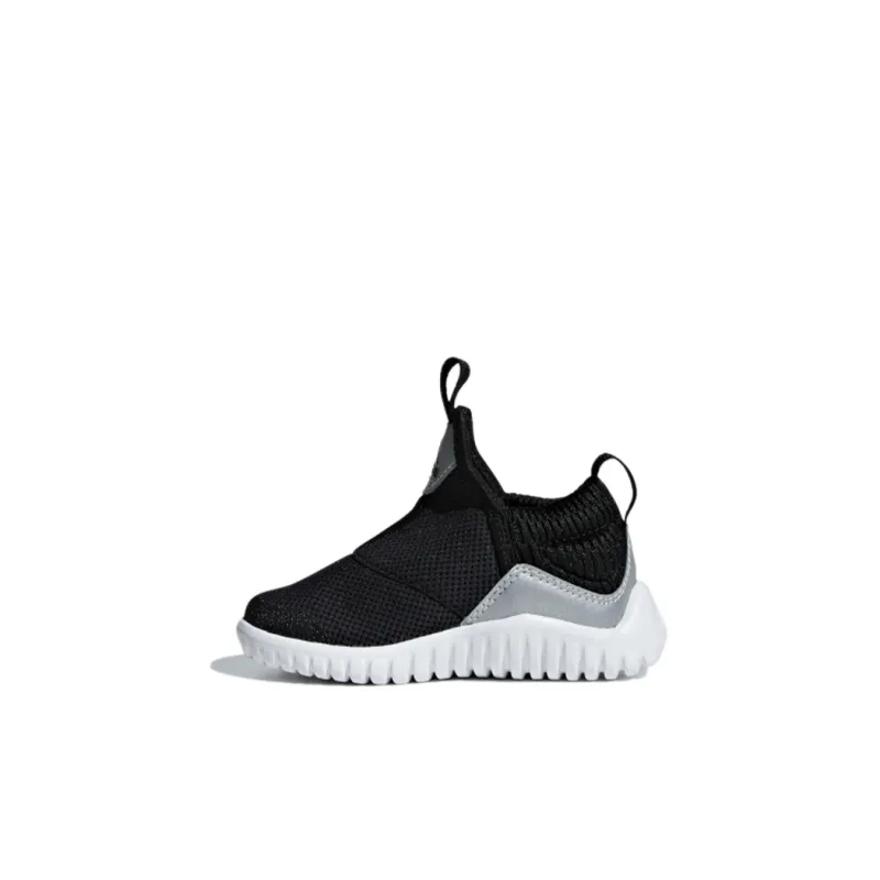 Adidas Rapidazen I Abrasion Resistant Mid Top Toddler Shoes Black Gray Infant And Toddler-0
