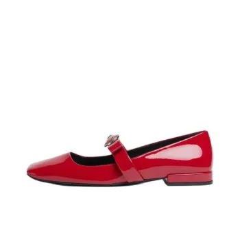 VERSACE Gianni Ribbon Casual Single Shoes Women's Red