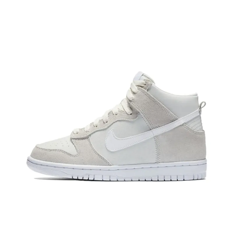 Nike Dunk High 1985 Abrasion Resistant High Top Kids' Skateboarding Shoes Ecru Teenagers-0