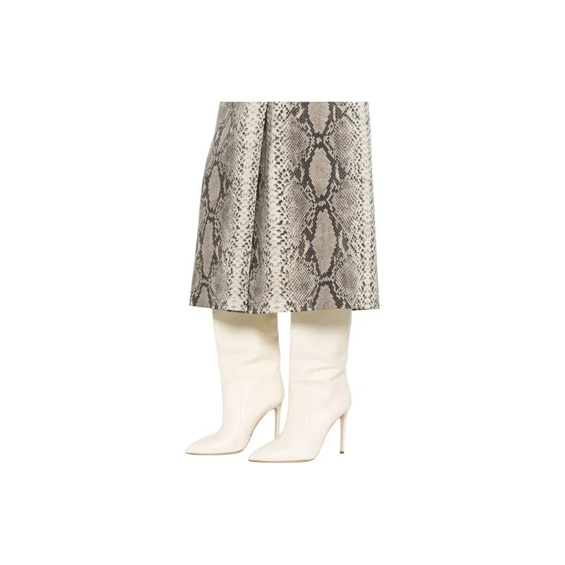 Alberto Biani Snakeskin print High waist Midi Skirt-4
