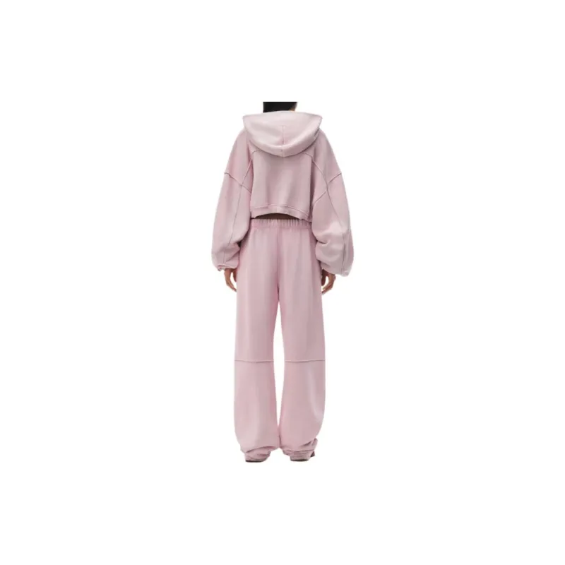 Alexander Wang Knitted Sports Pants Women's Pink-2