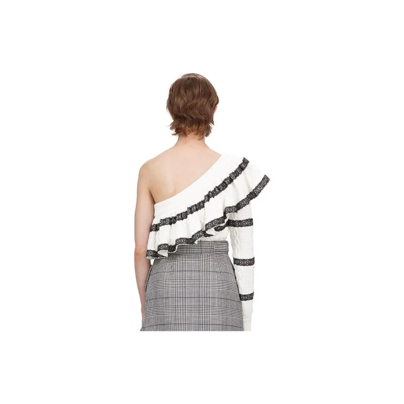 Self portrait Knitwear Women's White Stripes-1