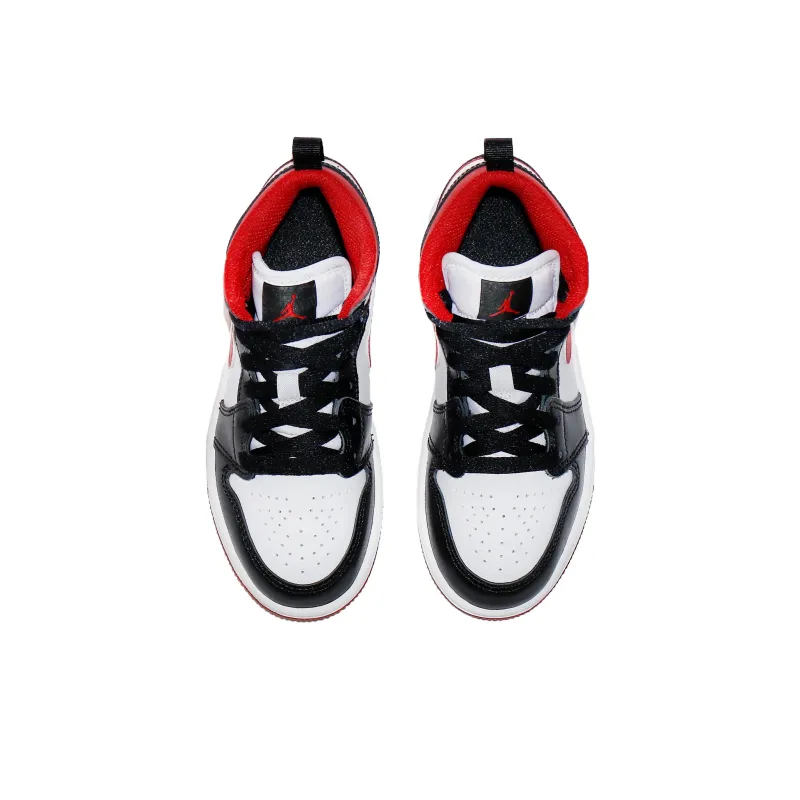 Jordan 1 Mid PS Black Gym Red-3