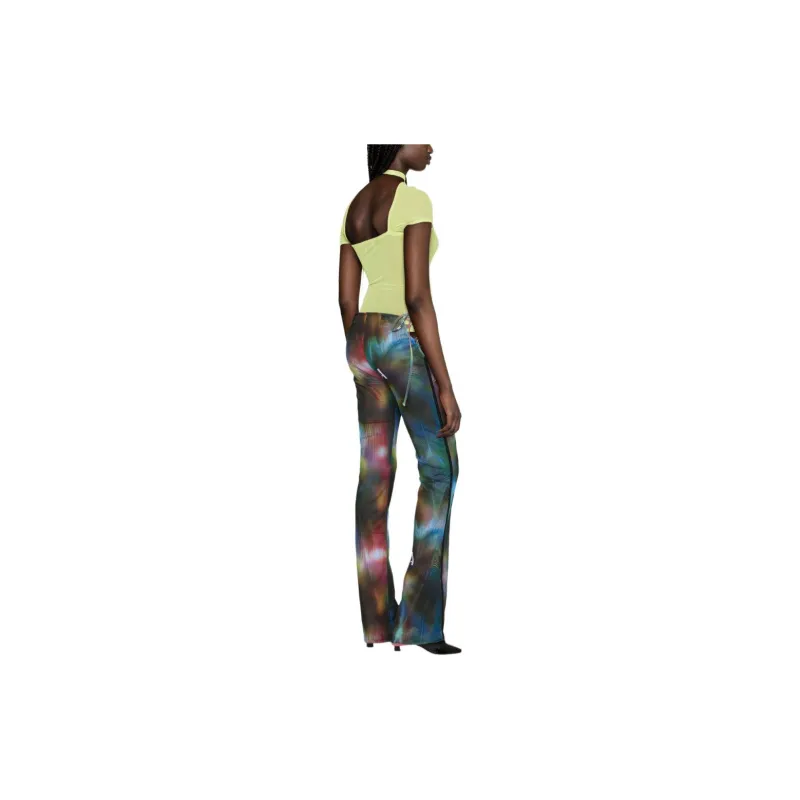 AHLUWALIA Interlude Mesh Flared Trousers-2