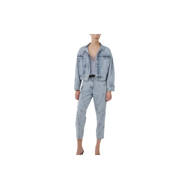 IRO NIGHT Denim Jacket Women's Washed Blue-1