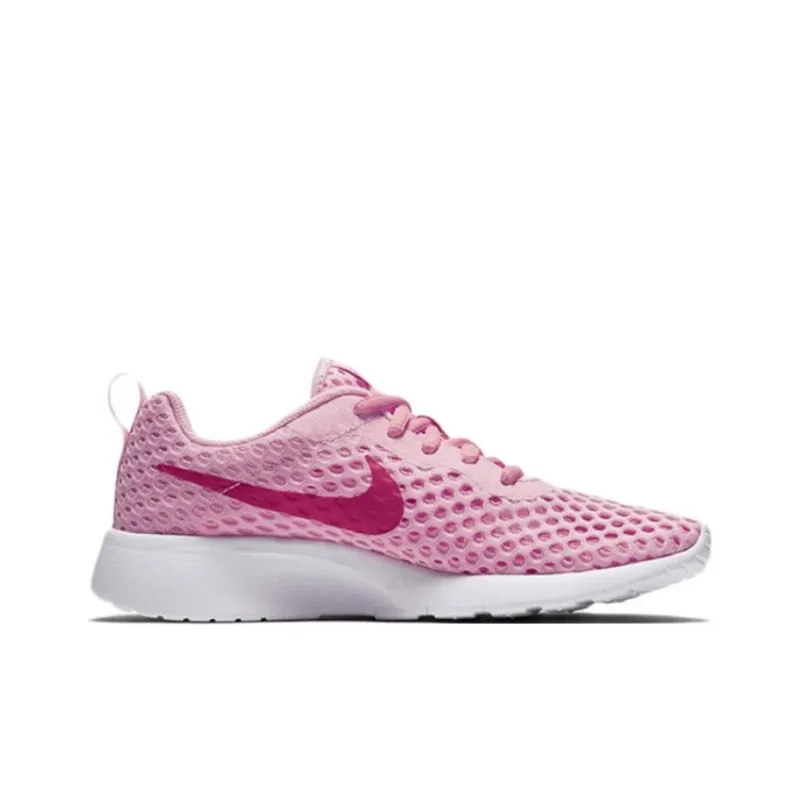 Nike Tanjun Cushioning Anti-Slip And Wear-Resistant Low-Top Kids Lifestyle Shoes Pink Teenagers-1