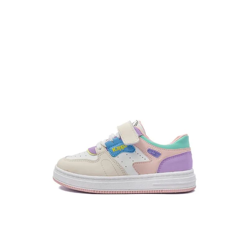 KAPPA KIDS Anti Slip Wear Resistant Low Top Kids' Skateboarding Shoes Beige White Pink Kids'-0