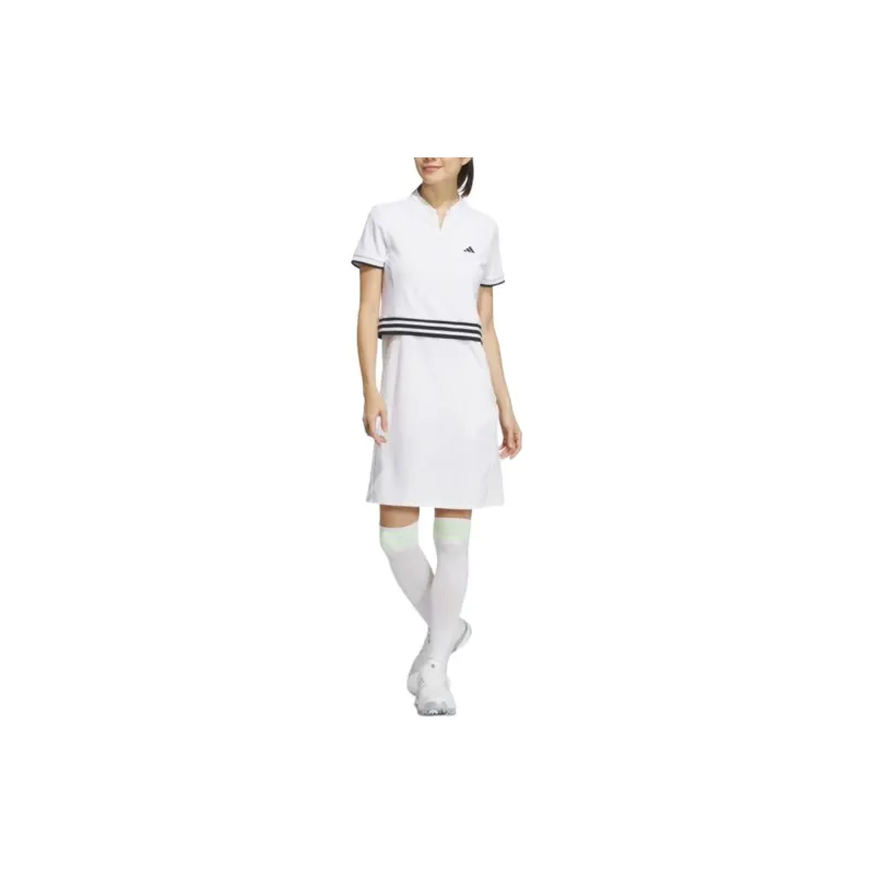 Adidas Short Sleeved Dresses Women's White-4