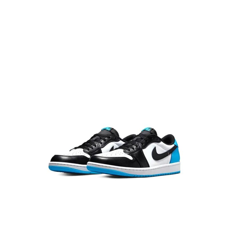 Jordan 1 Retro Low OG Black Dark Powder Blue GS-2