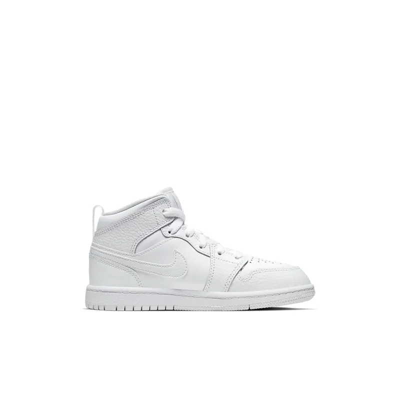 Jordan 1 Mid PS Triple White 2021-1