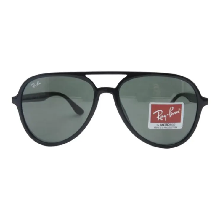 RayBan Plastic Aviator Sunglasses Unisex Black-1