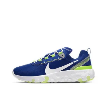 Nike Renew Element 55 Anti Slip Wear Resistant Low Top Kids' Running Shoes Blue Green Teenagers