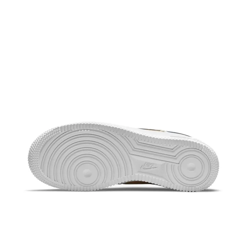 Nike Air Force 1 Low '07 LV8 White Blue Void Metallic Gold GS-5