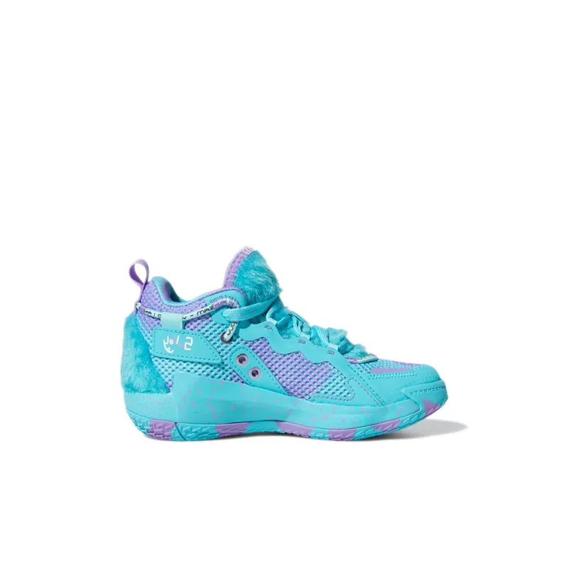 Monsters Inc. x Adidas Dame 7 Extply Mid Top Basketball Shoes Sky Blue Children Aged 3 7 Years Old-1