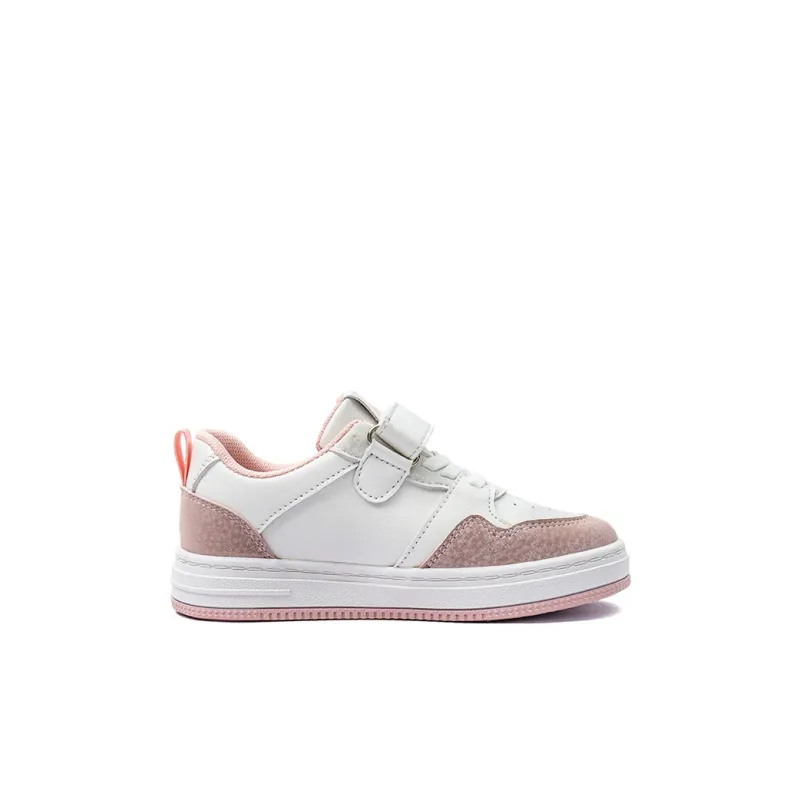 Kappa Slip Resistant Cushioning Wear Resistant Lightweight Low Top Kids' Skateboarding Shoes Beige White Pink Kids'-1