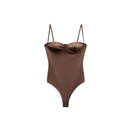 ZARA Bodysuits Women's Brown