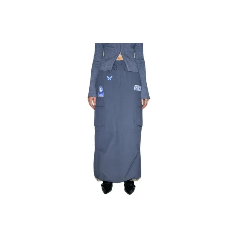 X girl X MOUSSY X girl Co brand Casual Long Skirts Women's-3