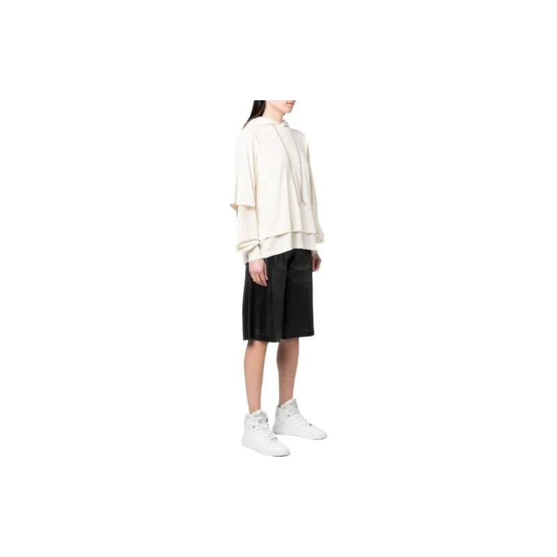 Rick Owens DRKSHDW Hustler Hoodie Natural-3