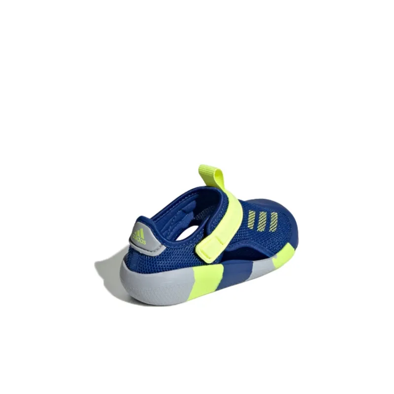 Adidas Slip Resistant Anti Kick Low Top Baby & Toddler Shoes Blue Yellow Infant And Toddler-3