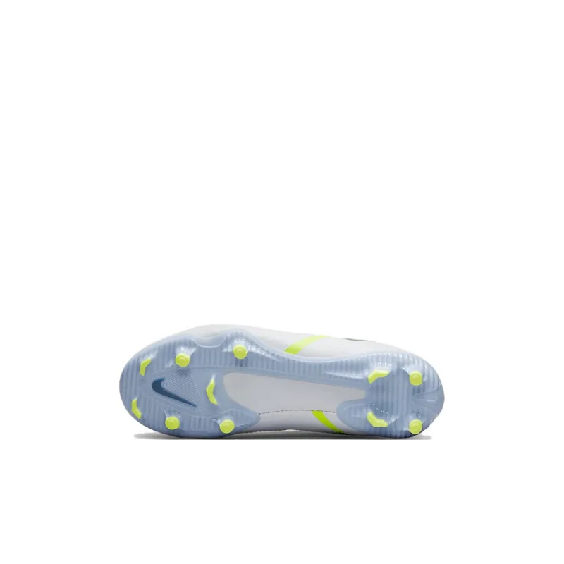 Nike Phantom GT Anti-Slip And Wear-Resistant Lightweight Low-Top Kids' Soccer Shoes White Blue Green Kids'-5