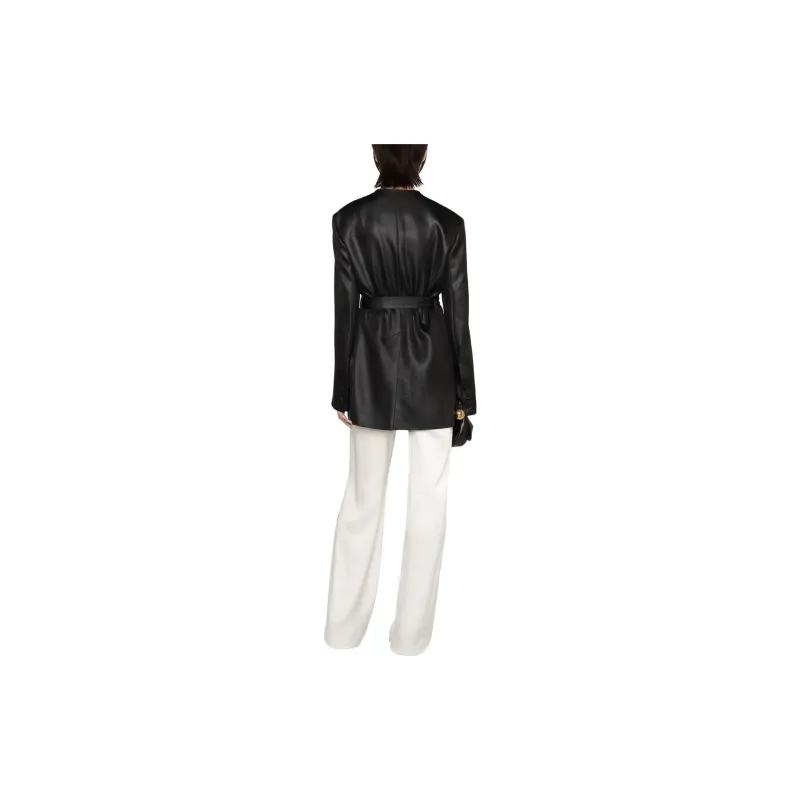 NANUSHKA Belted Single-Breasted Tailored Blazer-2