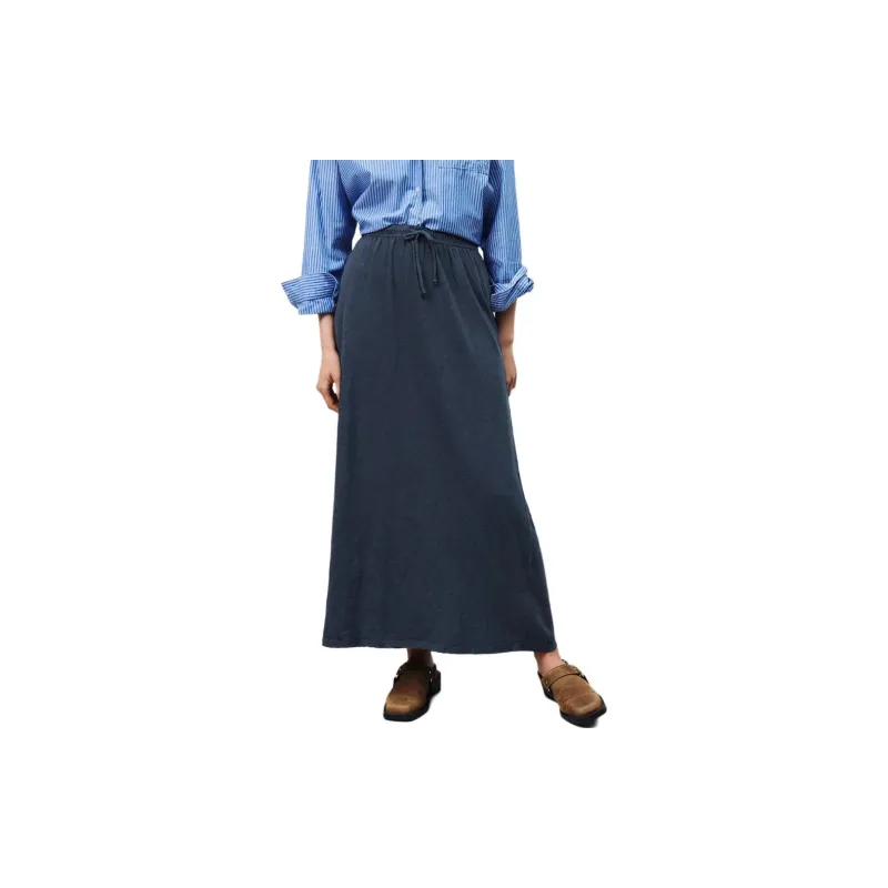 AMERICAN VINTAGE A.M SS24 JUPE FEMME SULLY Casual Long Skirts Women's Marine Blue-2