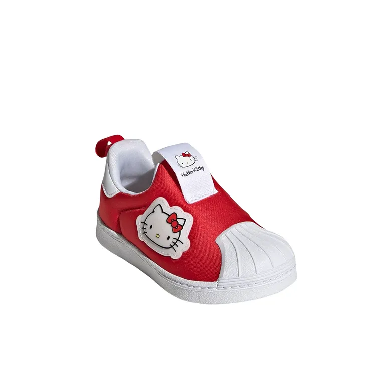 Hello Kitty x Adidas Originals Low Top Skateboard Shoes Red White Infant And Toddler-2