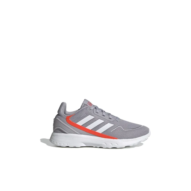 Adidas Neo Nebula Ted Low-Top Kids' Running Shoes Gray White Children Aged 3-7 Years Old-1