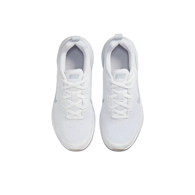Nike Wearallday Cushioning Anti-Slip Wear-Resistant Breathability Low-Top Kids' Running Shoes White Blue Teenagers-3