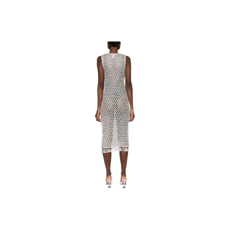 MARYSIA Lurex Open-knit Midi Dress-2