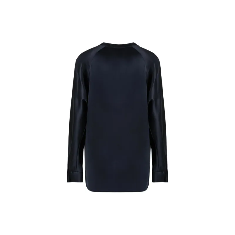 VINCE Long sleeved Open Front Blouse-1