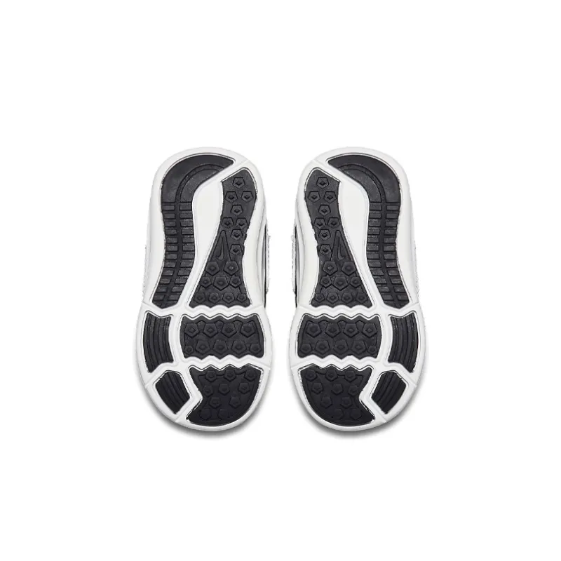 Nike Downshifter 7 Slip Resistant Shock Absorbers Low Top Running Shoes Black White Infant And Toddler-2