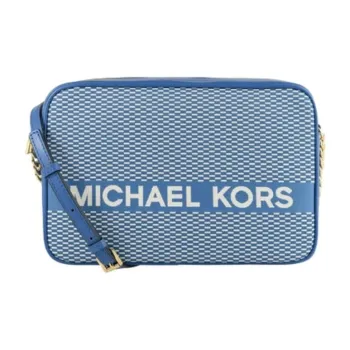 MICHAEL KORS Jet Set Canvas Crossbody Bag, Shoulder Bag Women's Blue