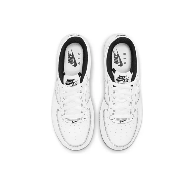 Nike Air Force 1 Low 07 Contrast Stitch White Black GS-3